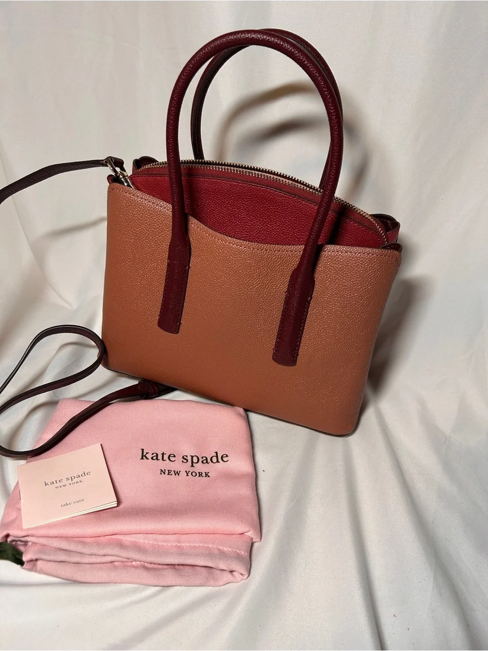 Kate Spade New York Margaux Medium Satchel in pebbled leather